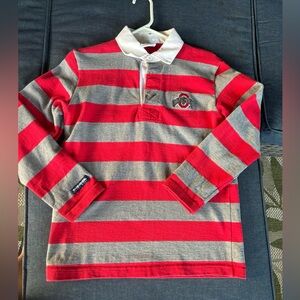 Vintage Ohio State Buckeyes Women’s Shirt Barbarian Rugby Wear Size Medium